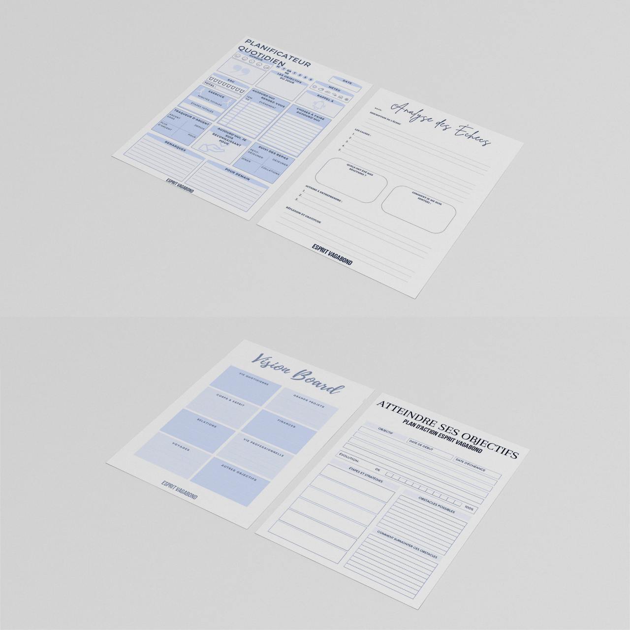 Livre Esprit Vagabond + Note book.