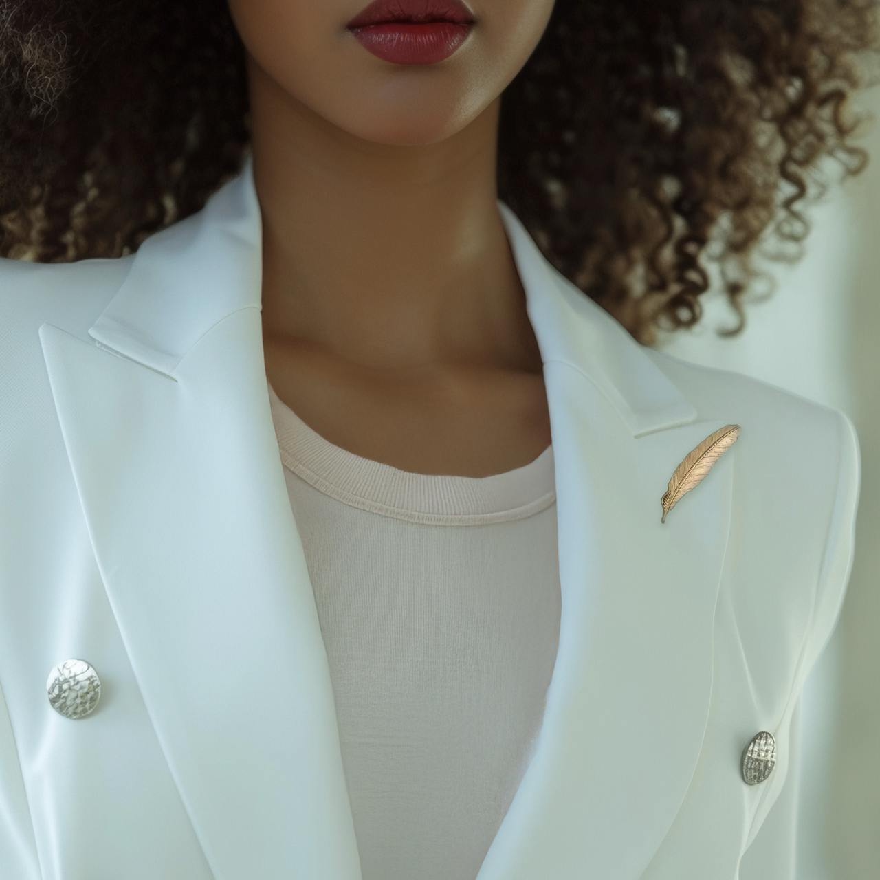 L’emblématique Plume Esprit Vagabond - Broche de costume. (homme/femme)