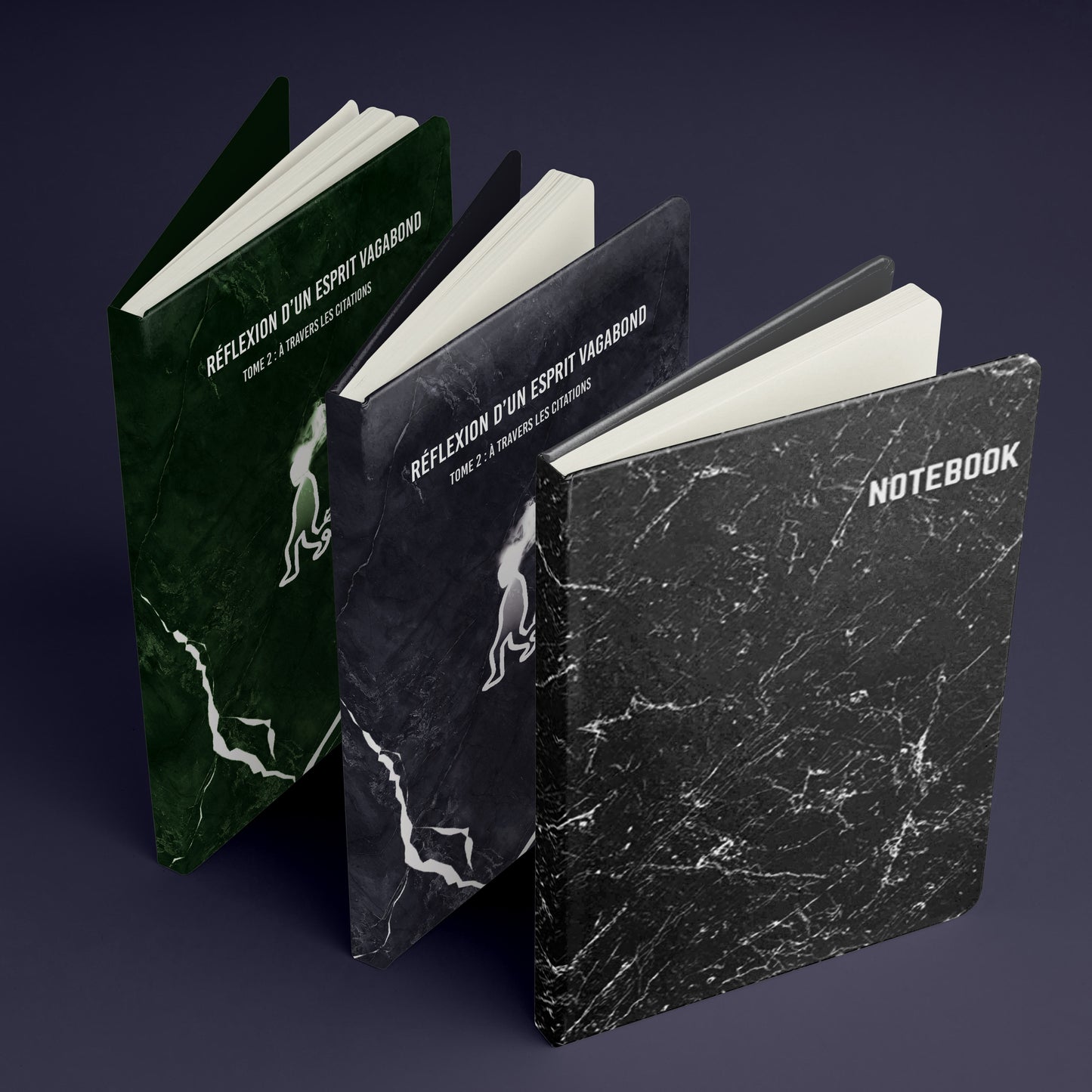 Livre Esprit Vagabond + Note book.